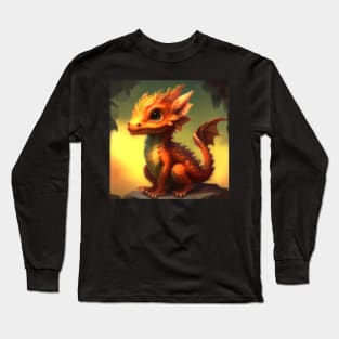 cute baby dragon Long Sleeve T-Shirt